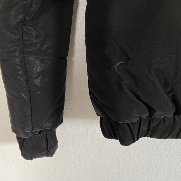 Zyia Active Chamonix Obsidian Velvet Puffer Coat w/ Pockets Black Womens Large - Picture 5 of 7